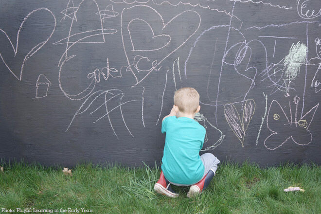 Can chalkboard paint be used outside?