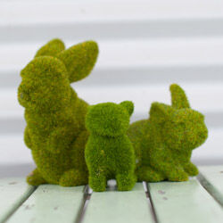 Moss bunnies for hire from Mini Party People