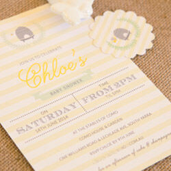 Personalised invitations by Love JK (from $2.49 ea)