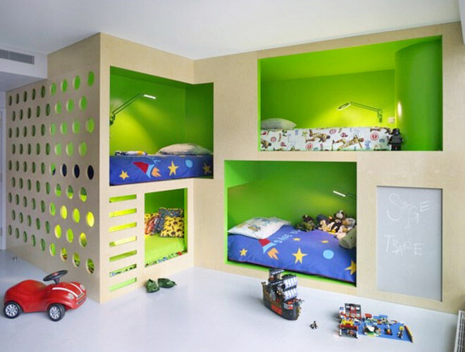 kids cubby house bed
