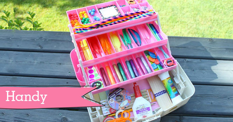 15 neat ways to organise kids' craft supplies