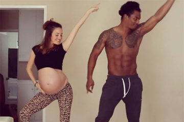 Gemma Marin pregnant dancing