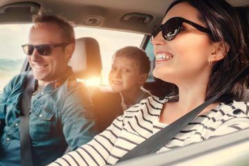 happy family roadtrip