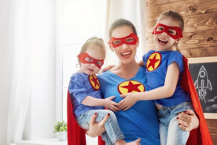 mommy's little superhero outfit