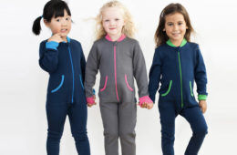 Merino fleece kids onesie