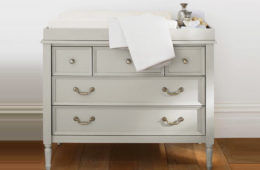 Pottery Barn Kids blythe dresser change table grey
