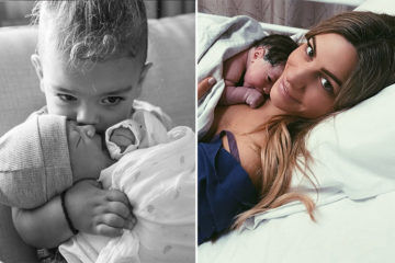 Bec and George Durous welcome baby boy Lenny