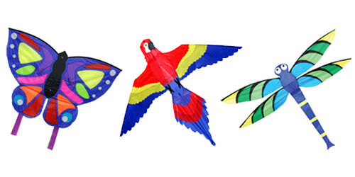 Creature kites from Kite Power