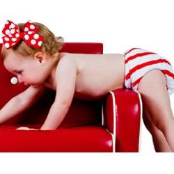 Cushie Tushies limited edition Candy Cane nappy