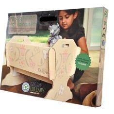 Green Lullaby recycled cardboard doll's cradle