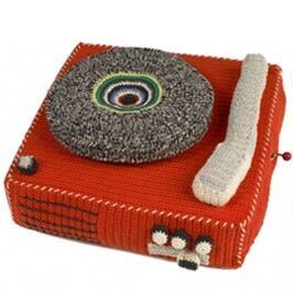 Anne Claire Petit crochet record player and TV