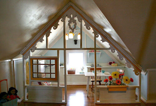 Inspiring playrooms - attic play house