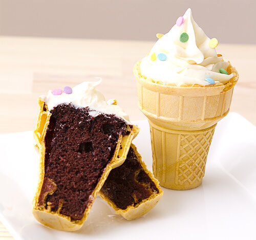 Clever idea: cook cupcakes in ice cream cones