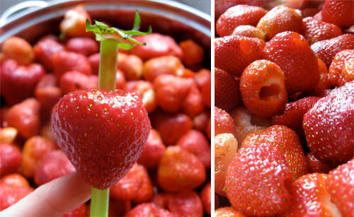 Clever ideas: hull strawberries with a straw