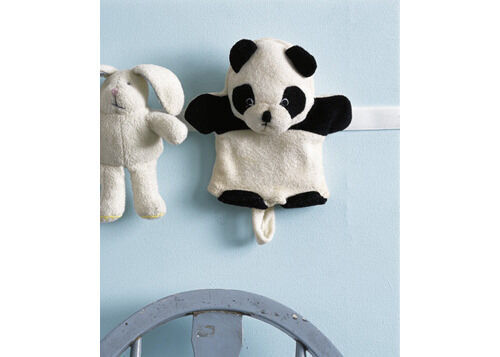 Clever ideas: velcro strip on wall to hold soft toys
