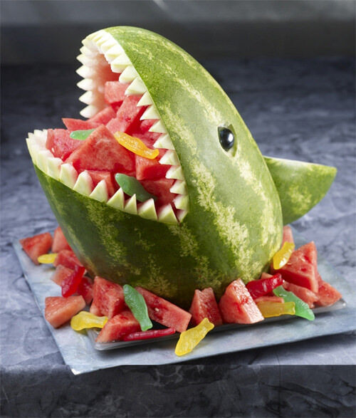 Kids food: watermelon shark