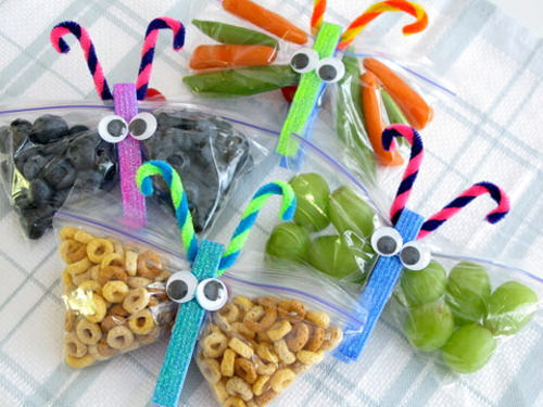 Kids food: butterfly snack packs