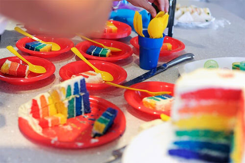 Rainbow cake by Jodie Burt Gerretze