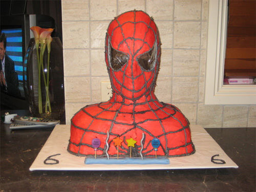 Spiderman cake by Lachlan and Kimberley Julian