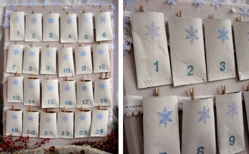 Advent calendar: toilet rolls