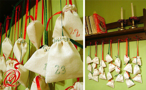 Advent calendar: cloth bags