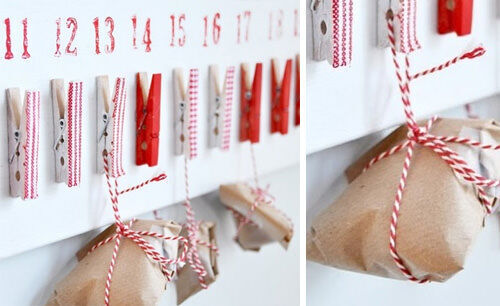 Advent calendar: peg board