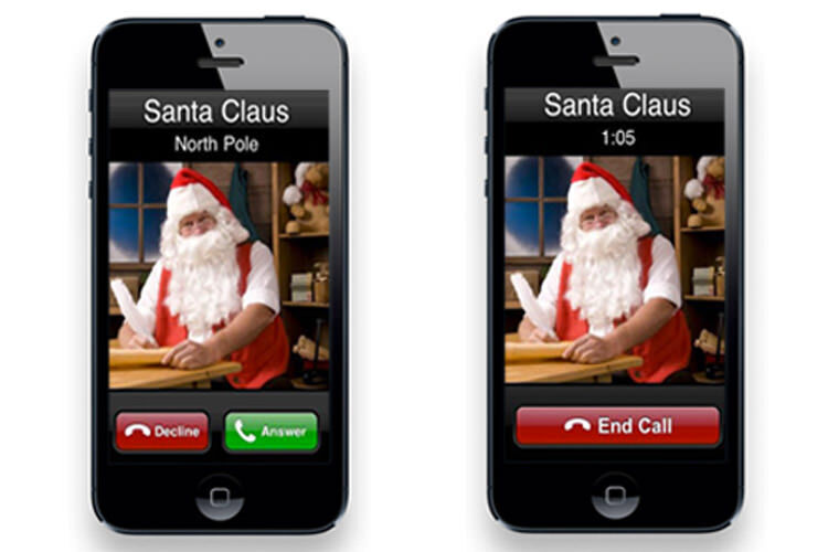 parents calling santa