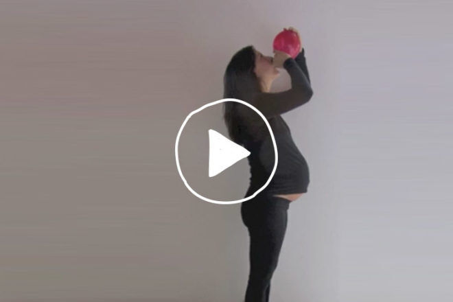 Cute Stop Motion Pregnancy Video
