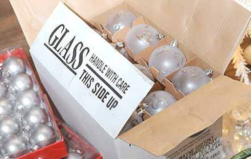ideas for storing Christmas decorations