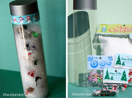 Christmas craft - peek-a-boo tube