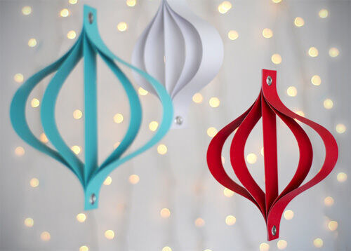 Christmas craft - modern ornaments