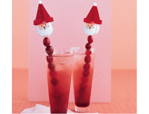 Santa swizzle sticks