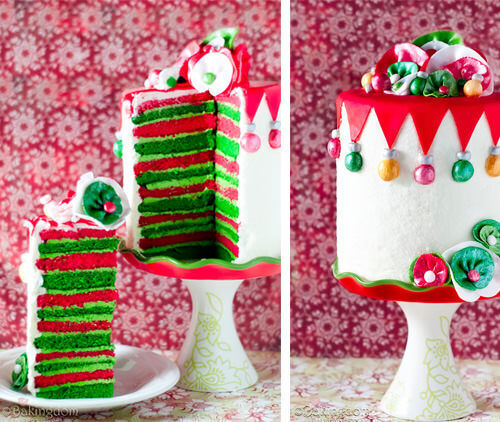 Christmas layer cake