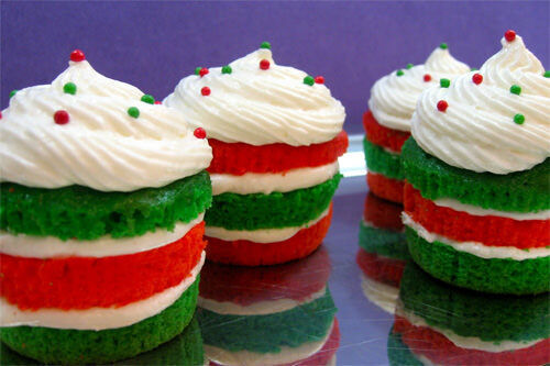 Christmas cupcakes