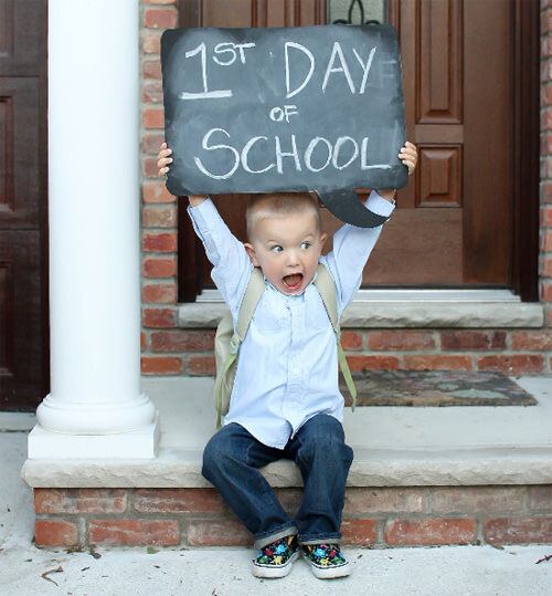 First day of school photo ideas