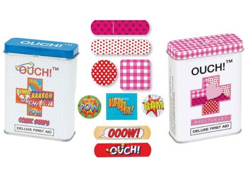 OUCH! superhero and sweetheart kids' bandaids 