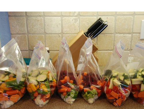 Freeze slow cooker ingredients in bags for easy meals