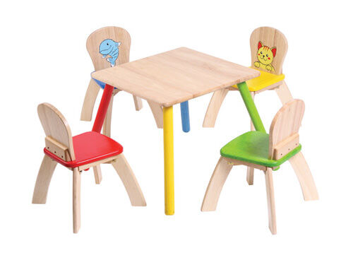 Voila Toys wooden children's table and chairs