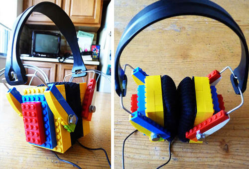 Make LEGO headphones
