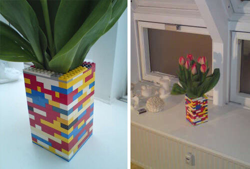 Make a LEGO vase