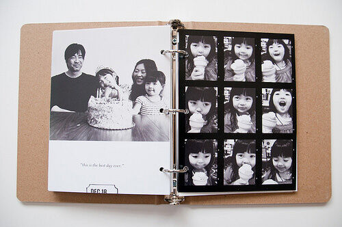 Photo book ideas: ring binder