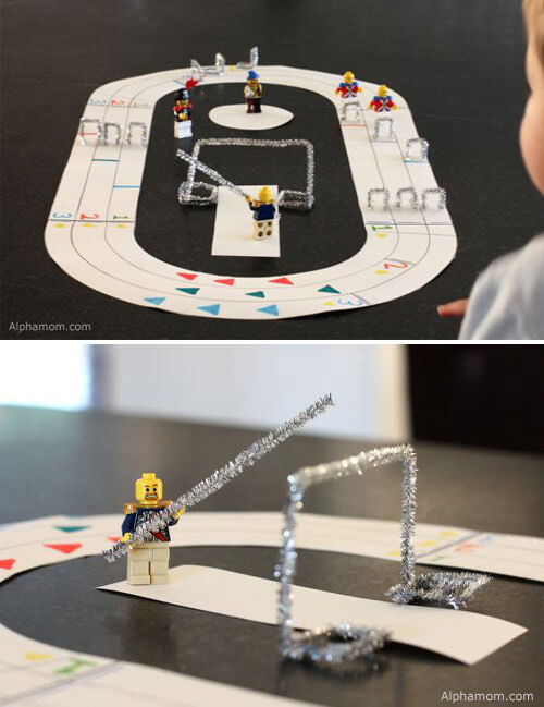 Create a LEGO Olympics track and field