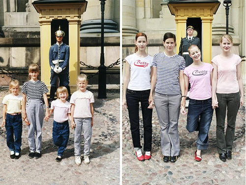 Re-creating family photos: then and now