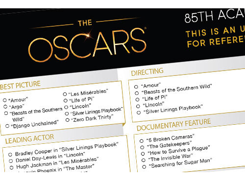 Oscars bingo