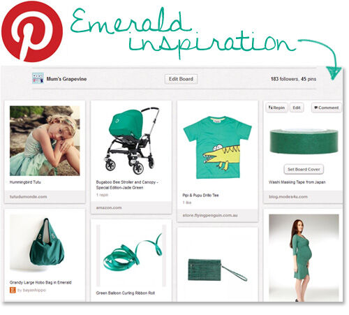 Emerald green inspiration on Pinterest