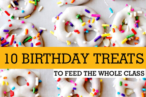 Birthday treats to take to kinder or school