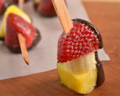 Fruit kebabs