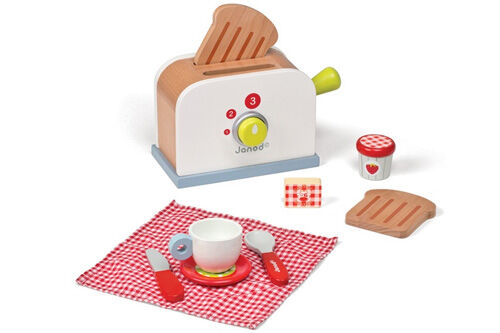 Janod Picnik wooden toy toaster