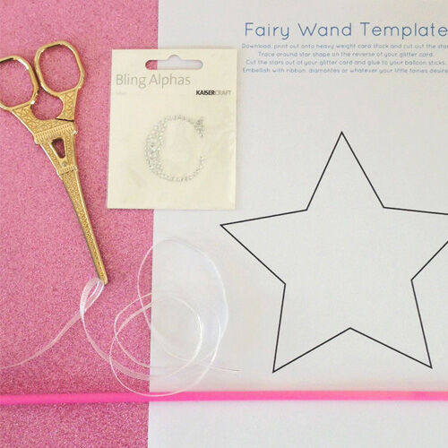 Make your own monogrammed fairy wand