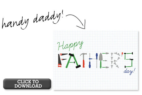 Free Printable Father's Day Card - Handy Daddy